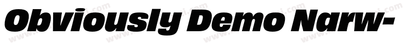 Obviously Demo Narw字体转换